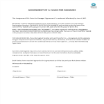 Assignment For A Claim For Damages gratis en premium templates