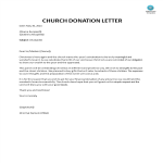 template topic preview image Church Donation Letter