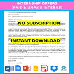 Internship Offer Letter Sample gratis en premium templates