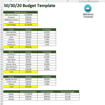 50 30 20 budget spreadsheet template gratis en premium templates