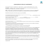 Engineer service agreement gratis en premium templates