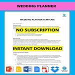 Wedding Planner gratis en premium templates