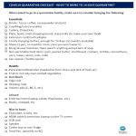COVID-19 Quarantine checklist gratis en premium templates