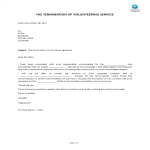 Volunteer Termination Letter gratis en premium templates