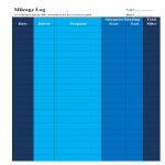 Mileage Log example gratis en premium templates