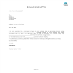 Vorschaubild der VorlageDomain Sales Letter
