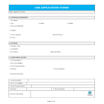 Vorschaubild der VorlageJob Application Form