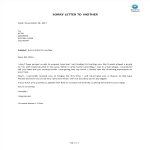 Sorry Letter To Mother gratis en premium templates