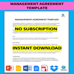 template topic preview image Management Agreement Template