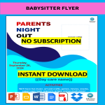 template topic preview image Babysitter Flyer