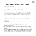 Vorschaubild der VorlageData Privacy Policy