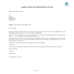 Short Sales Authorization Letter gratis en premium templates