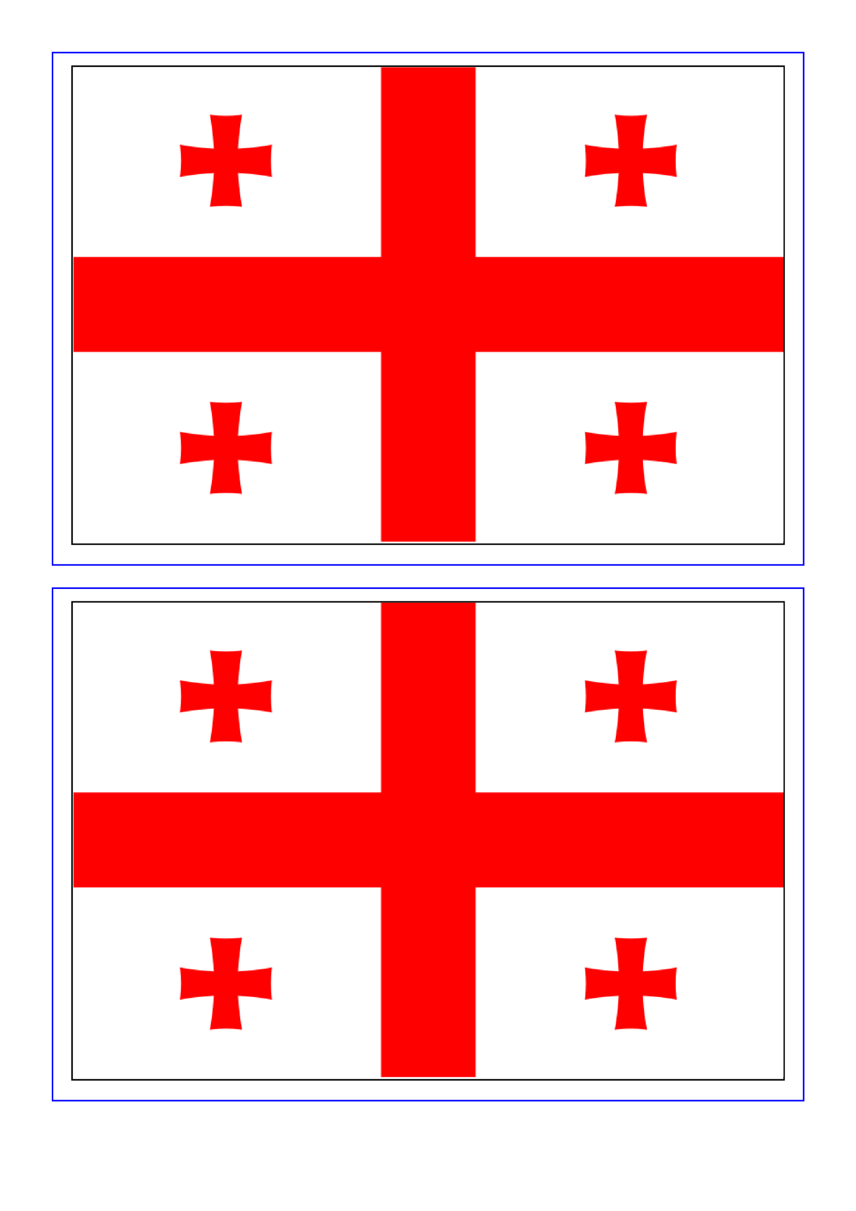 Georgia Flag gratis en premium templates