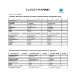 Budget Planner Printable gratis en premium templates
