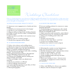 Wedding Checklist 1 year planning gratis en premium templates