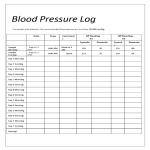 Printable Blood Pressure Log gratis en premium templates