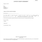 Letter of Credit Agreement gratis en premium templates