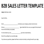 Vorschaubild der VorlageB2B Sales Letter