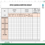 Vorschaubild der VorlageOffice Cleaning and Inspection Schedule