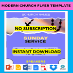 Modern Church Flyer gratis en premium templates