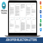 Proper Job Rejection Letter sample gratis en premium templates