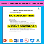 Small Business Marketing Plan gratis en premium templates