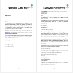 template topic preview image Farewell Party Invitation Letter