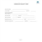 Hr Commission Request Form gratis en premium templates