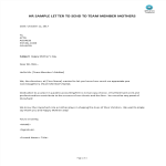 Hr Sample Letter To Send To Team Member Mothers gratis en premium templates