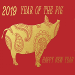 Vorschaubild des Vorlagenthemas Chinese New Year 2019, year of the Pig