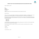 Complaint Reply - I Am Sorry You Are Displeased With The Substitute Item gratis en premium templates