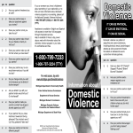 Domestic Violence Brochures | Business templates, contracts and forms.