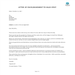 Letter Of Encouragement To Sales Staff gratis en premium templates