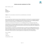 Foreclosure Hardship Letter gratis en premium templates