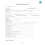 Rent Application Form gratis en premium templates