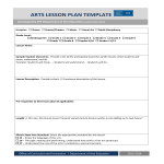 Art Lesson Plan Outline gratis en premium templates
