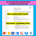 Accounting Assistant Curriculum Vitae gratis en premium templates