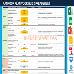 Aankoop Plan Huis Rekenmodel gratis en premium templates