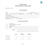 Correspondence Control Sheet gratis en premium templates