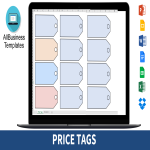 Price Tags Excel gratis en premium templates
