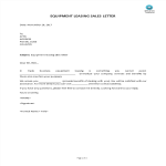 Equipment Leasing Sales Letter gratis en premium templates