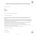 Resignation acceptance letter pdf | Business templates, contracts and ...