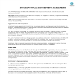 International Distribution Agreement gratis en premium templates