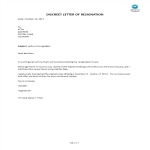 Discreet Letter Of Resignation gratis en premium templates