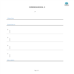 image Chronological Resume template