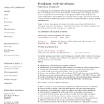 template topic preview image Junior Web Developer Curriculum Vitae