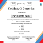 In Service Teacher Training Certificate gratis en premium templates