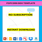 template topic preview image Popcorn Box Template PDF