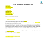 Credit Application Rejection Letter gratis en premium templates