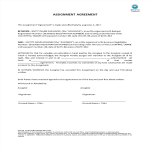 image Assignment Agreement template